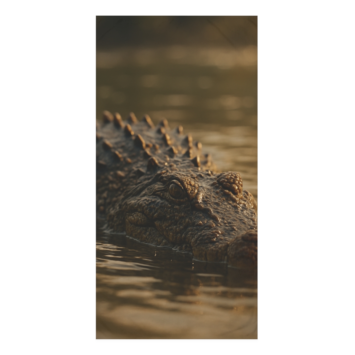 River Mirror Saltwater Crocodile trendy hand towels