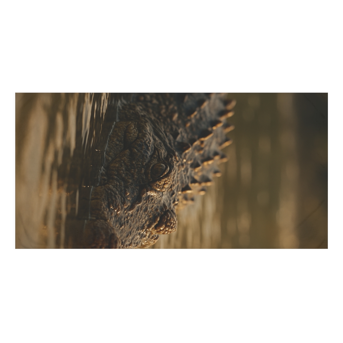 River Mirror Saltwater Crocodile trendy hand towels