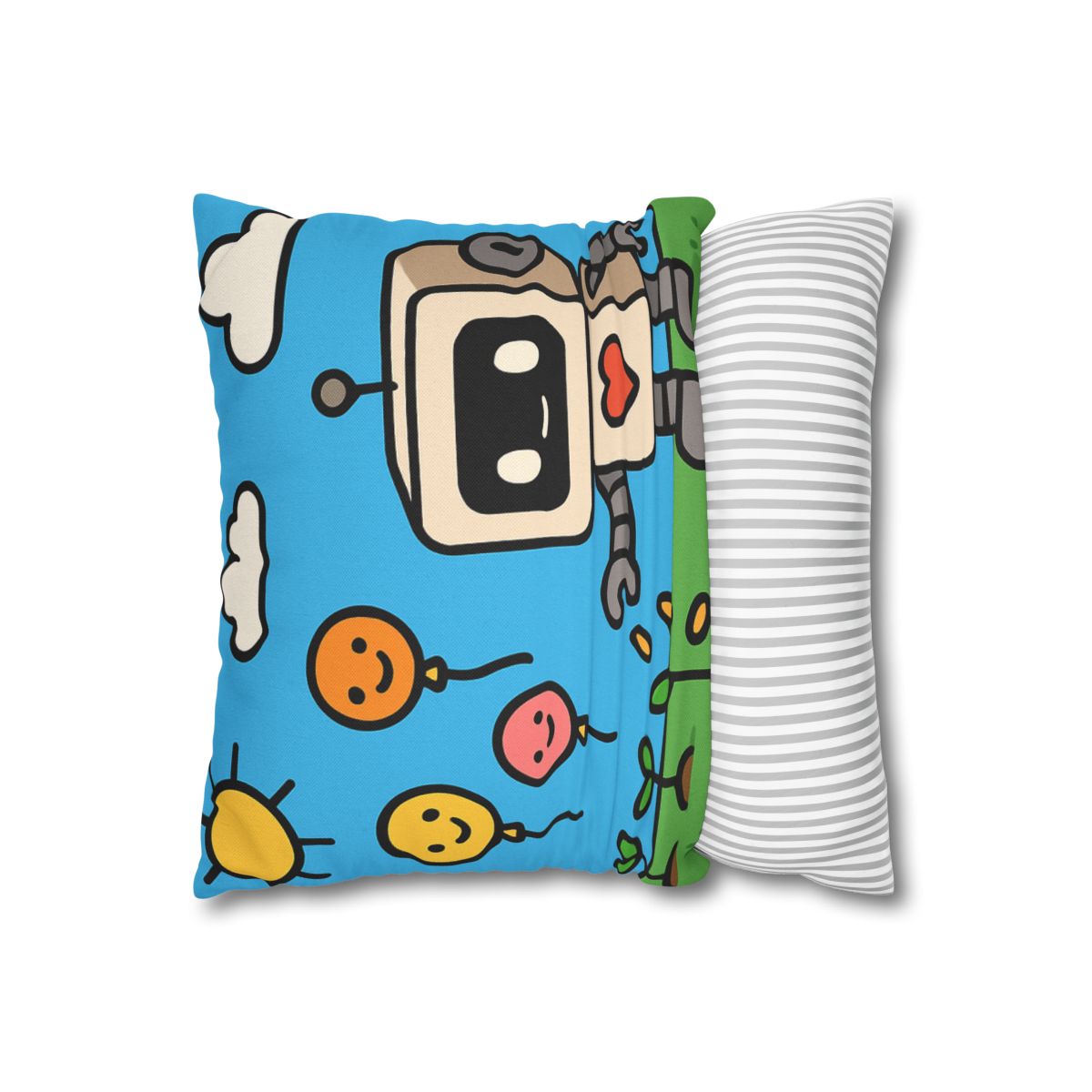 Robot Garden Of Flying Seeds stylish decorative pillowcases