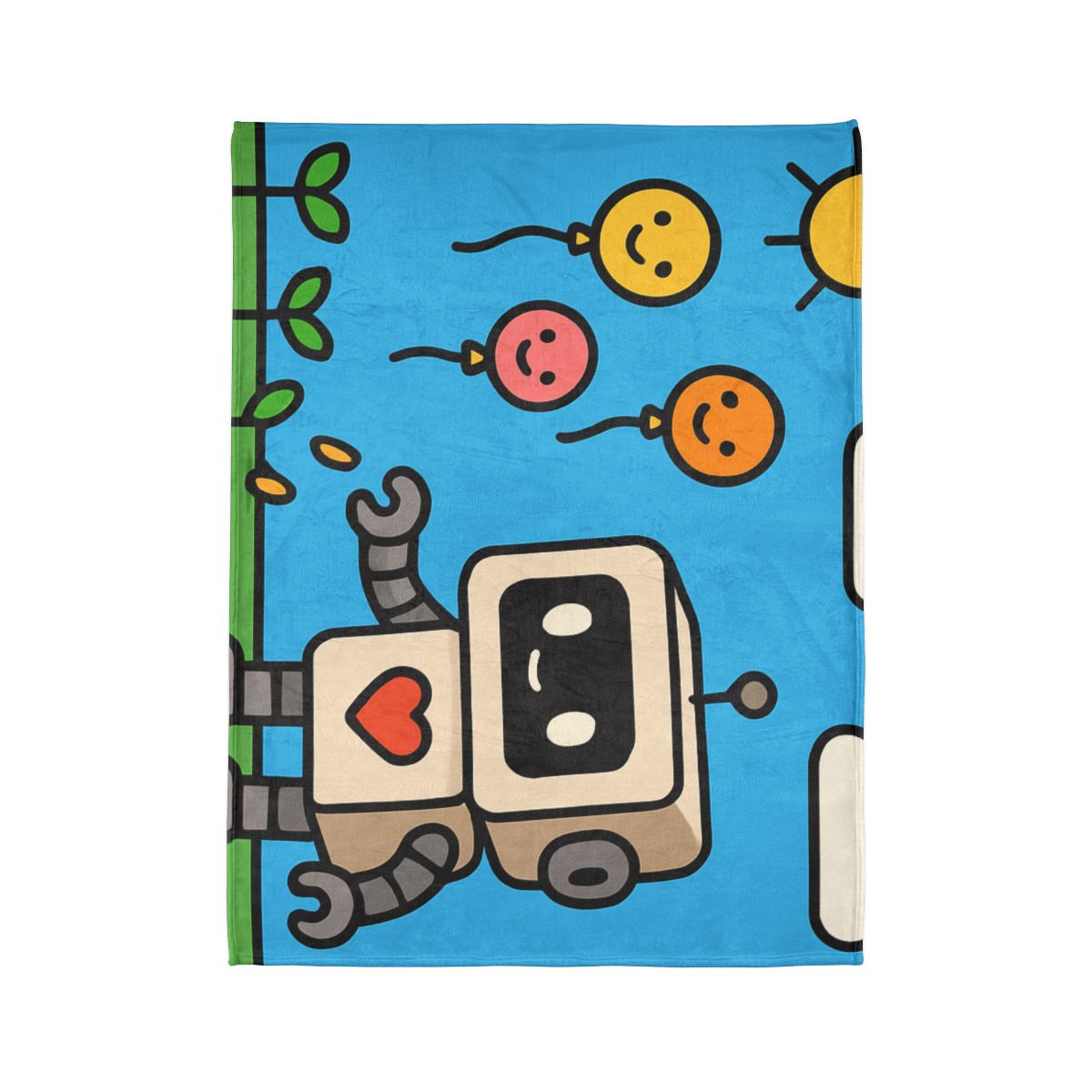 Robot Garden Of Flying Seeds trendy patterned blankets