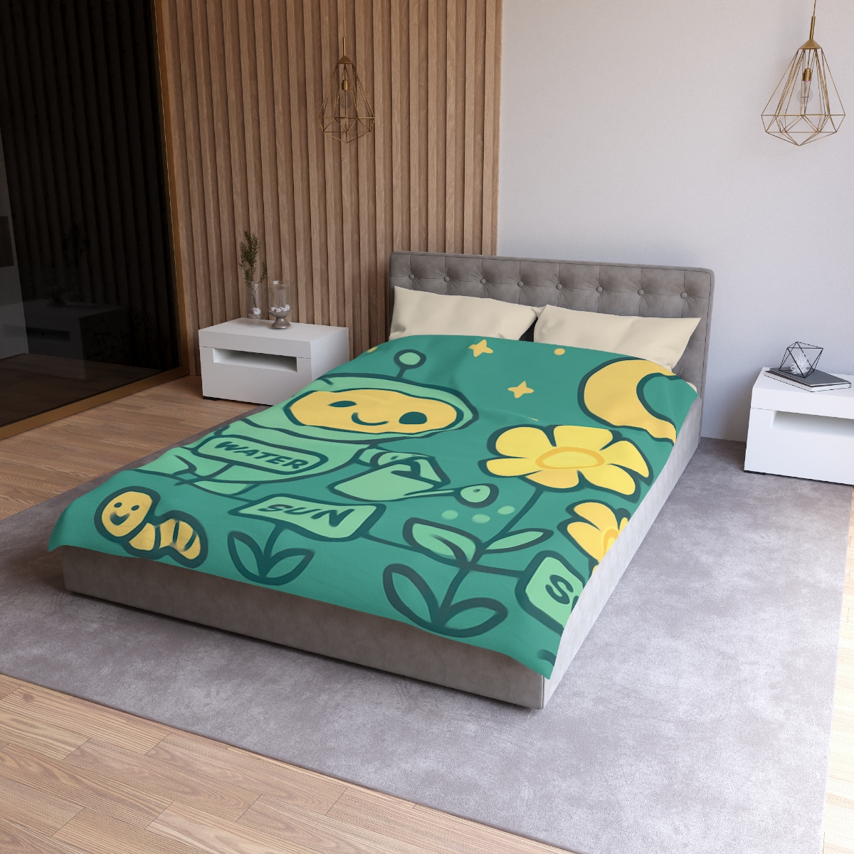 Robot Gardener And The Moonflower Patch warm winter duvets