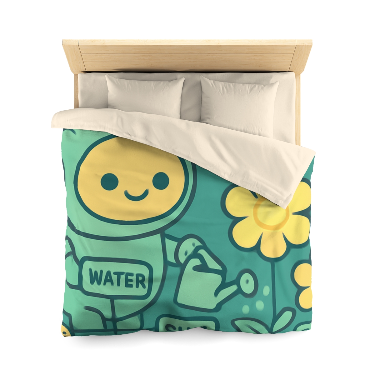 Robot Gardener And The Moonflower Patch warm winter duvets