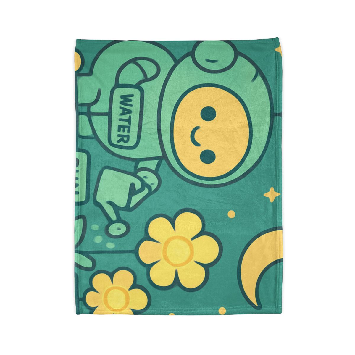 Robot Gardener And The Moonflower Patch warm winter blankets