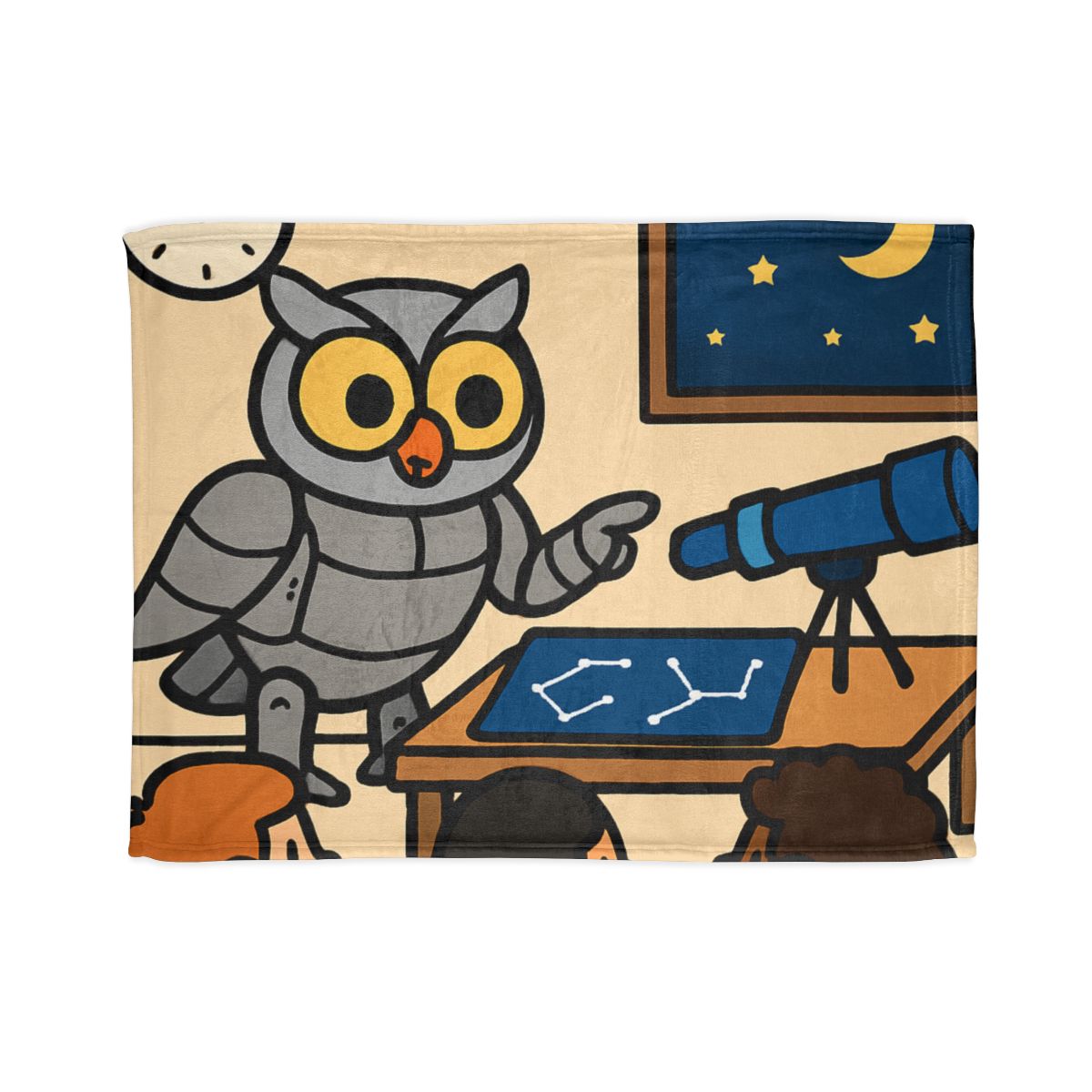 Robot Owl Telescope Workshop warm winter blankets