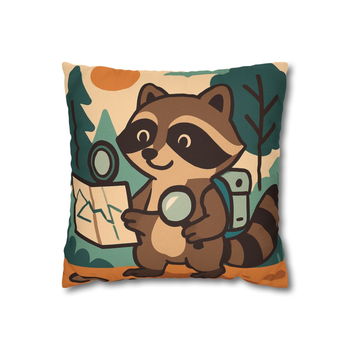 Robot Ranger Raccoon designer print pillow cases