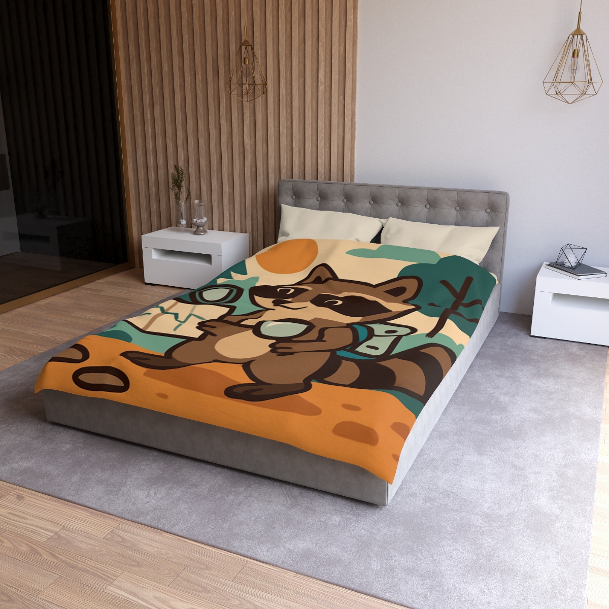 Robot Ranger Raccoon duvets for gifts