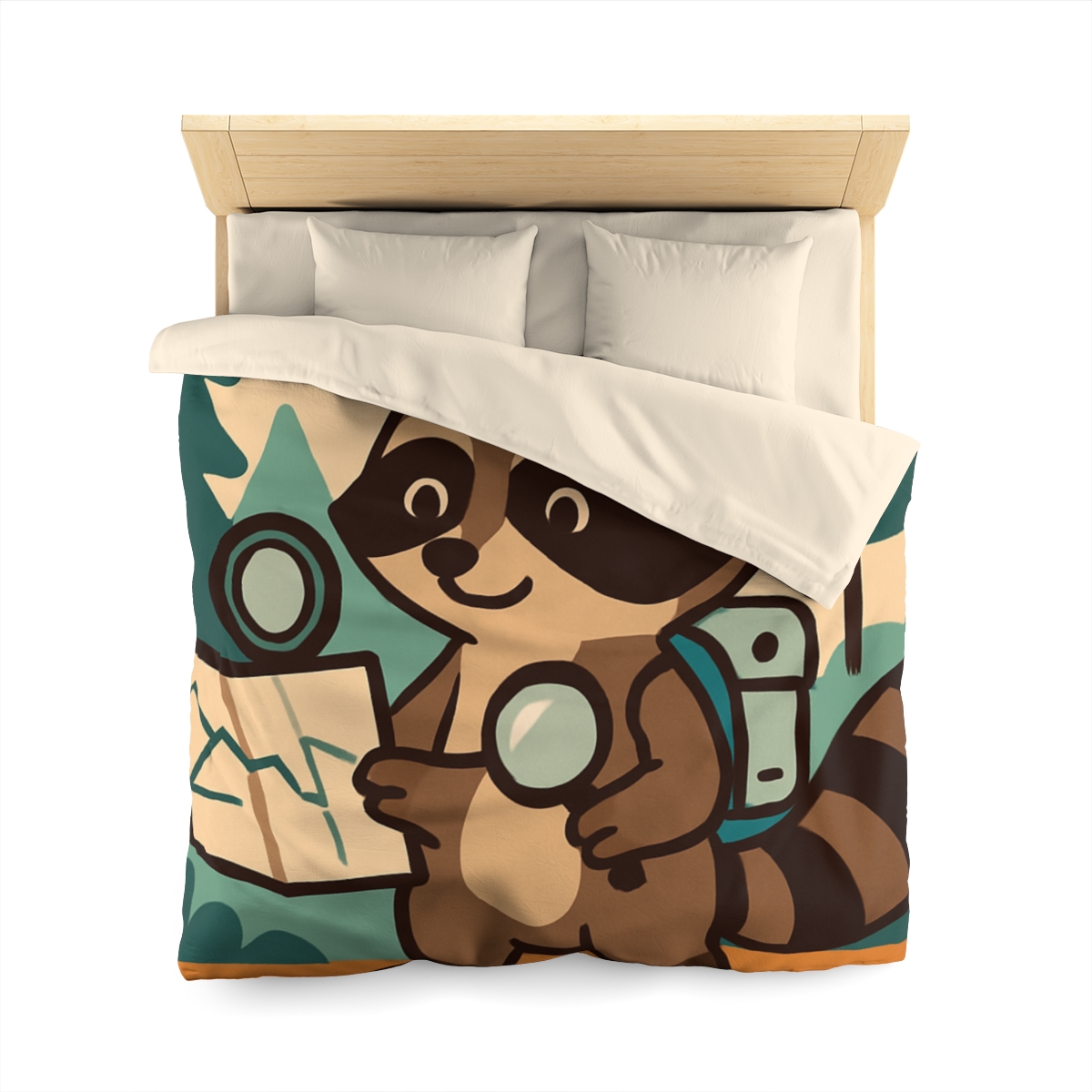 Robot Ranger Raccoon duvets for gifts