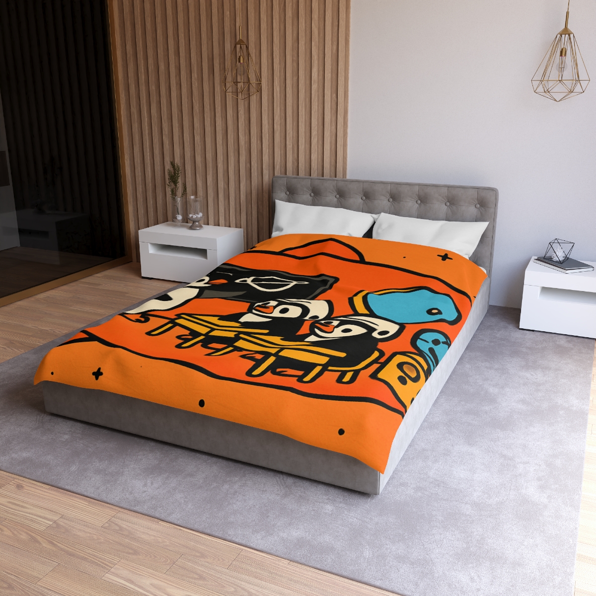 Rocket Classroom With Penguin Pilots duvets for gifts