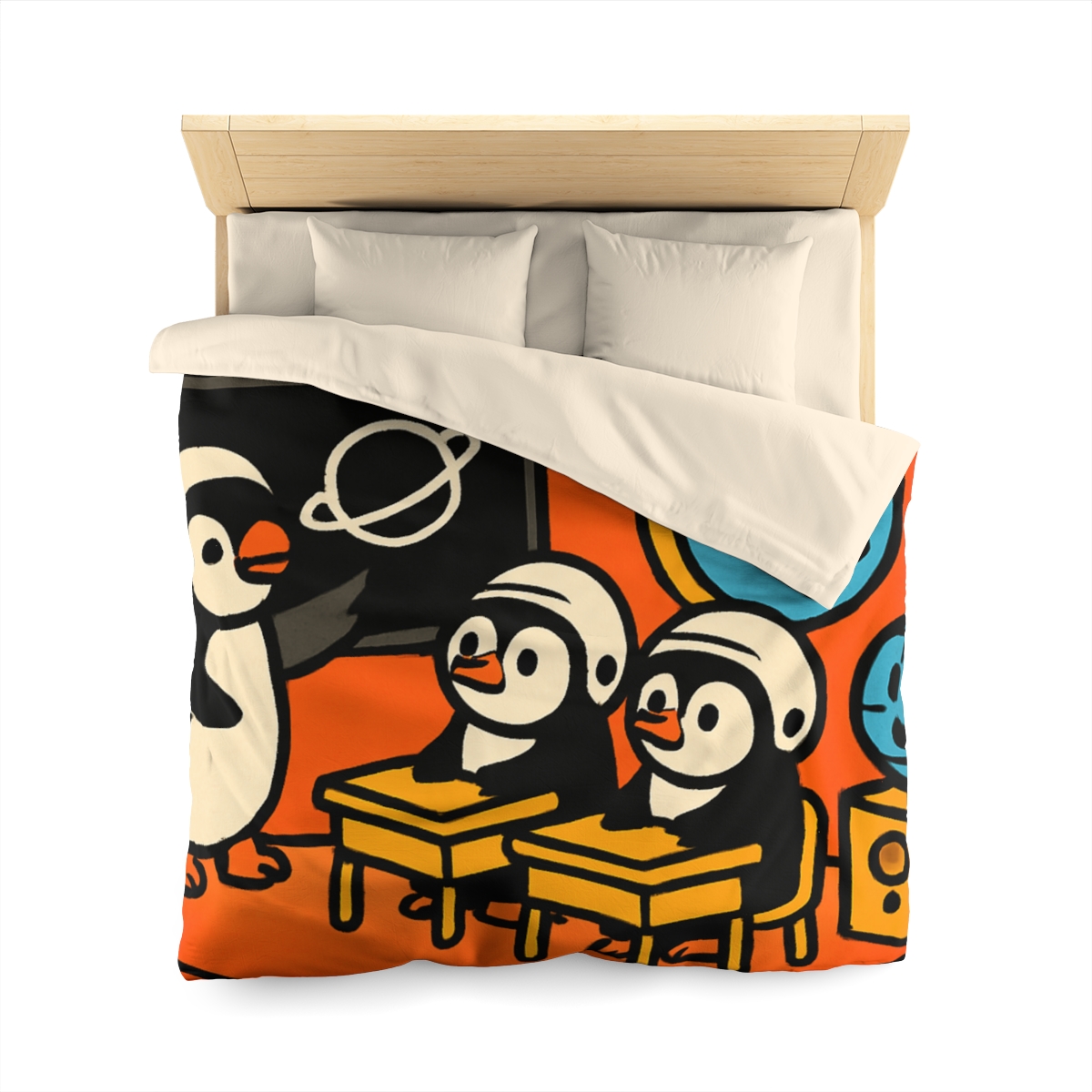Rocket Classroom With Penguin Pilots duvets for gifts