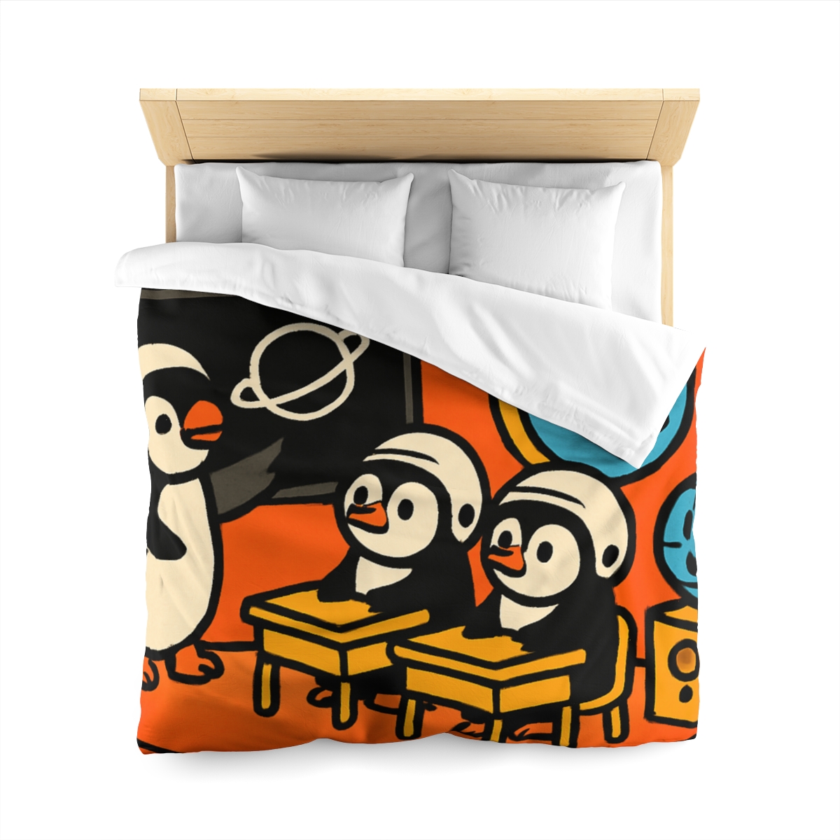 Rocket Classroom With Penguin Pilots duvets for gifts