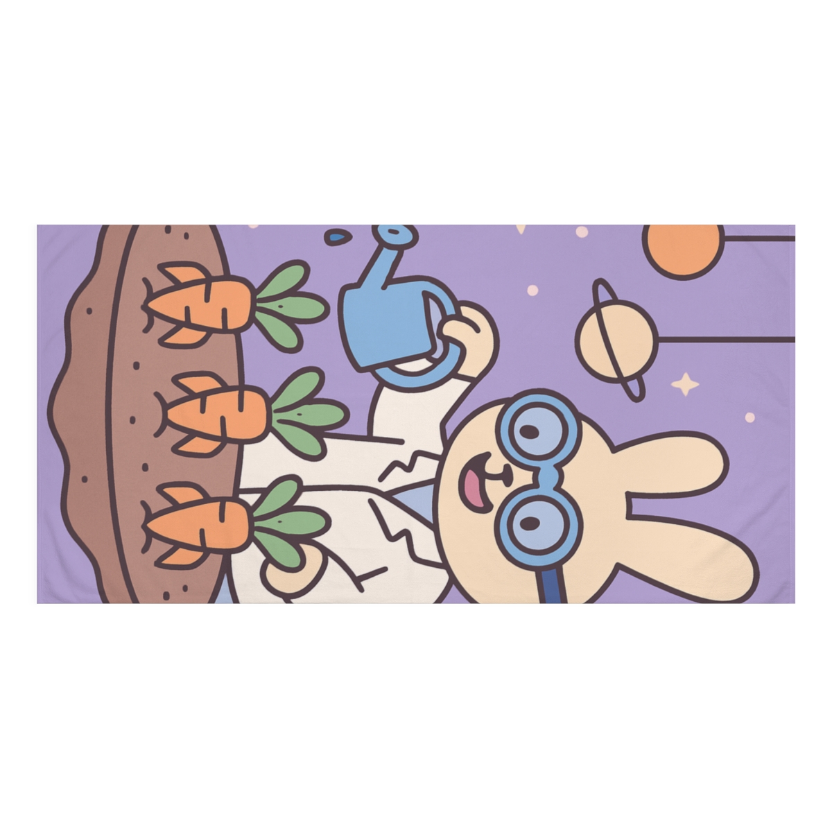 Rocket Garden Bunny Lab unique gift towels