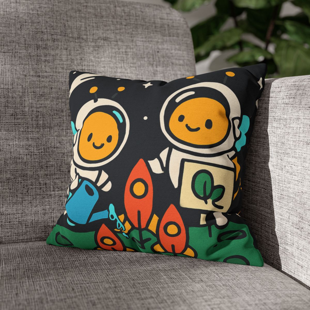 Rocket Garden Of The Bumblebee Astronauts comfortable bedding pillow covers