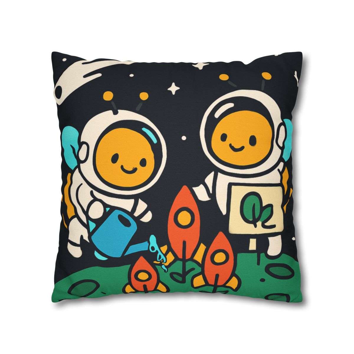 Rocket Garden Of The Bumblebee Astronauts comfortable bedding pillow covers