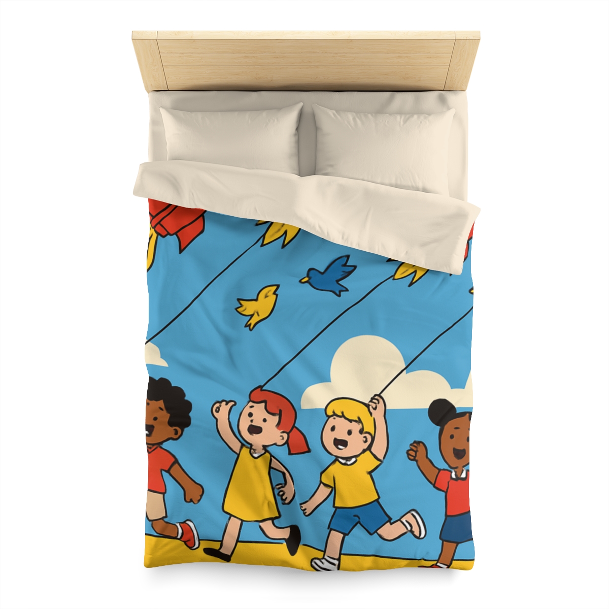Rocket Kite Race soft comforter duvets