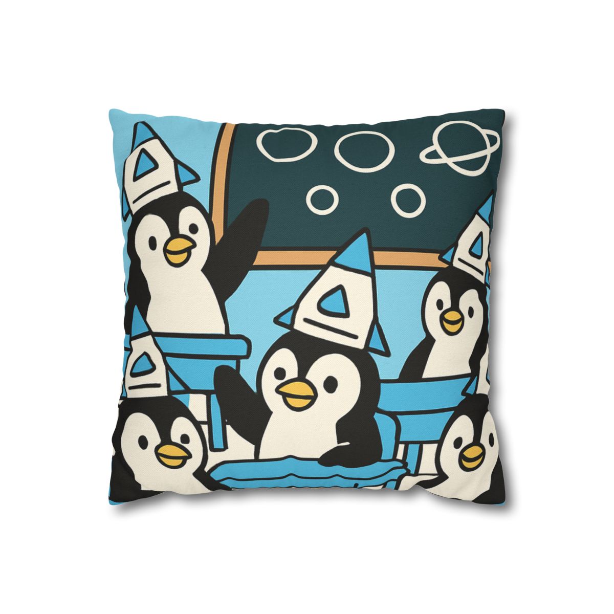 Rocket Penguin Class unique gift pillow cases