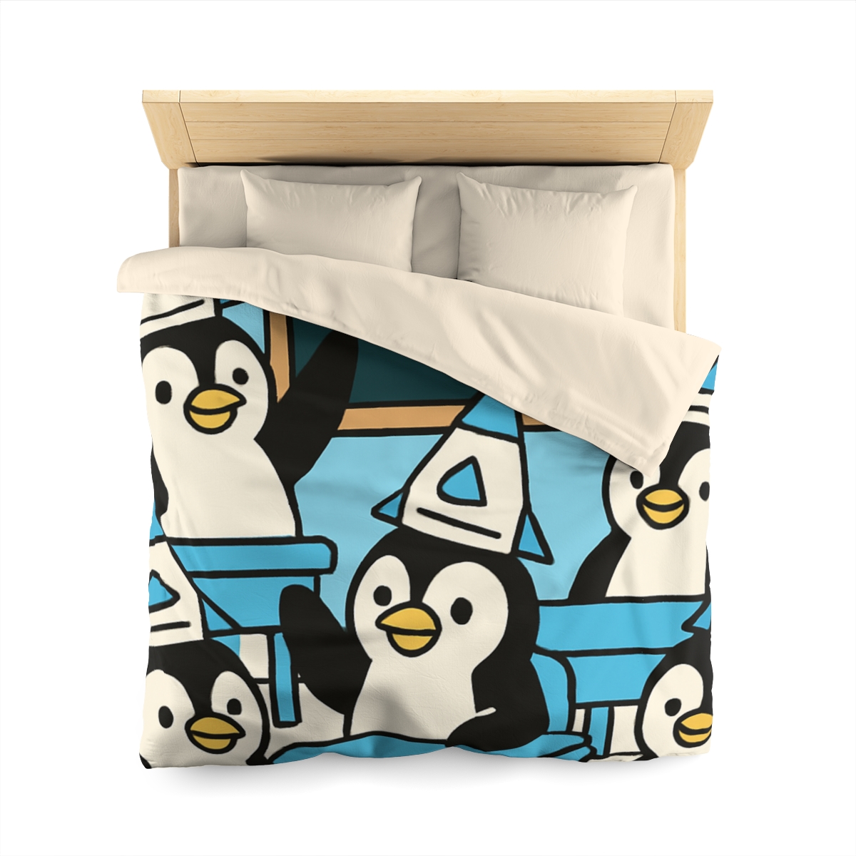 Rocket Penguin Class stylish duvet covers