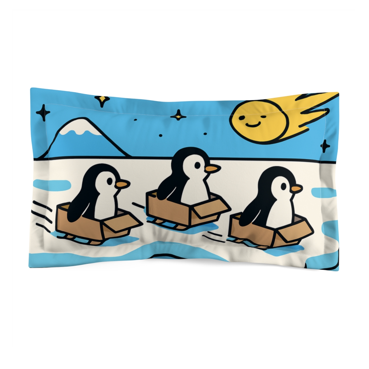 Rocket Penguin Patrol personalized decorative pillows