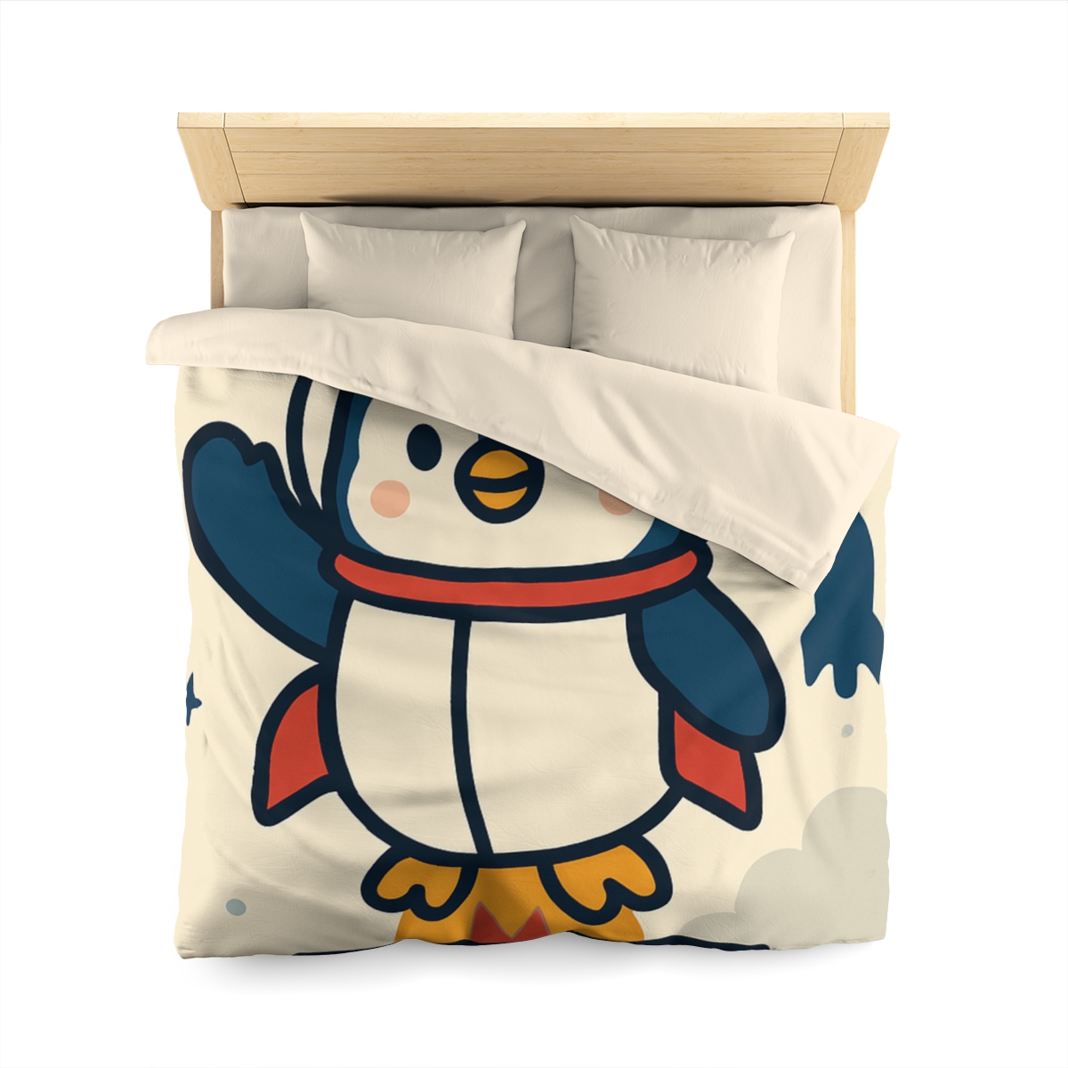 Rocket-Pilot Penguin warm winter duvets