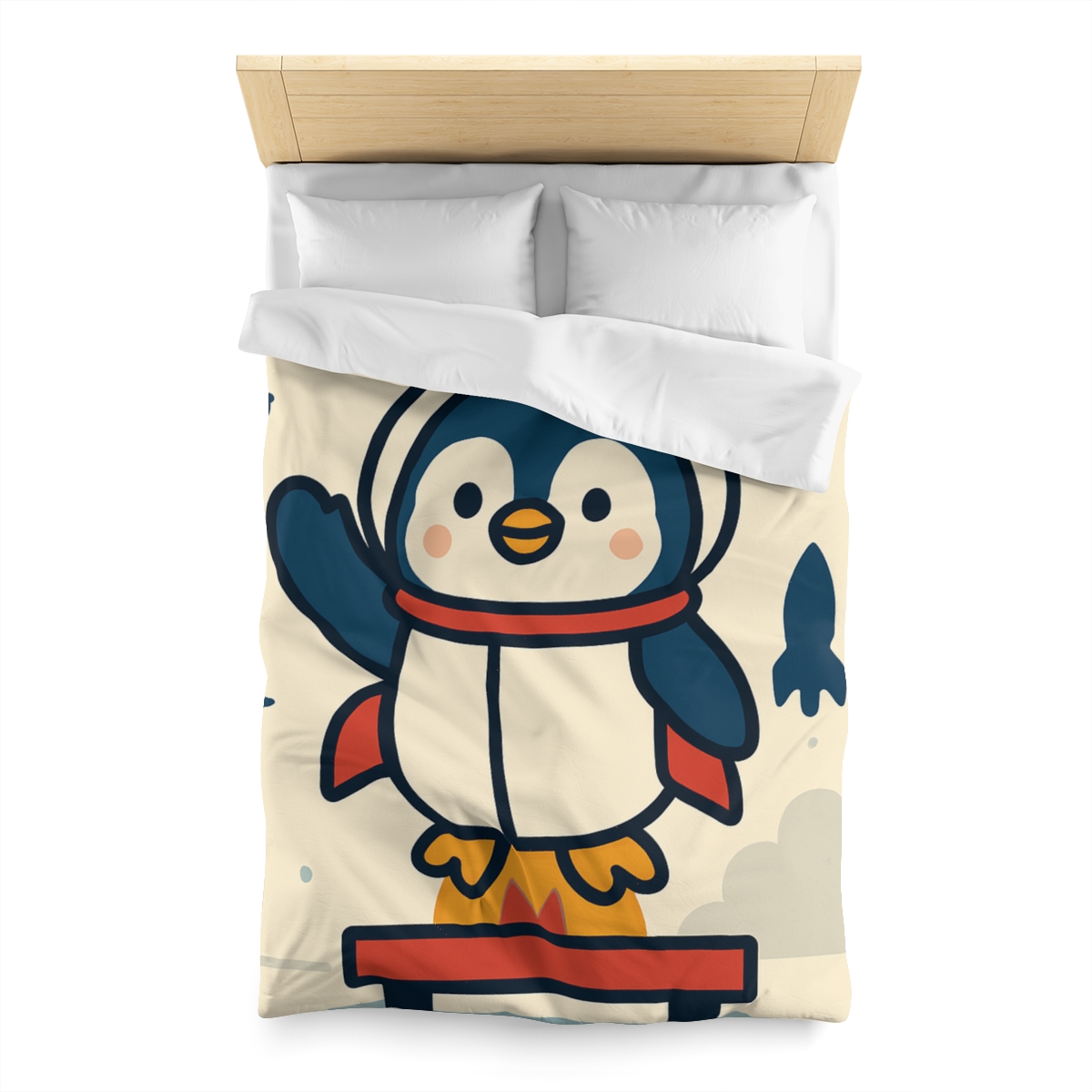 Rocket-Pilot Penguin warm winter duvets