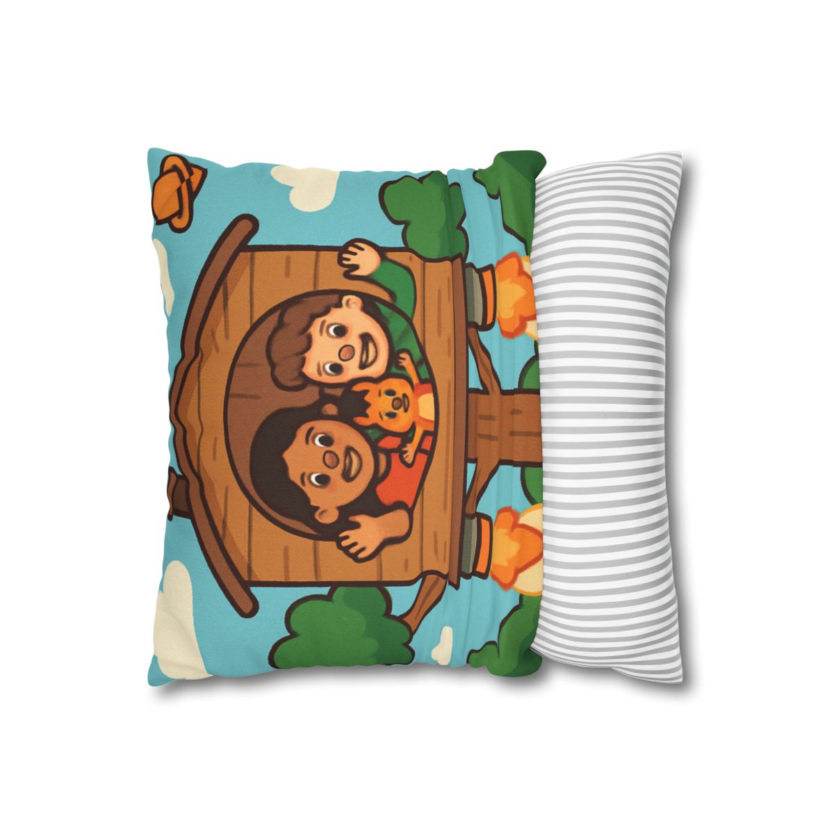 Rocket Powered Treehouse Forest stylish decorative pillowcases