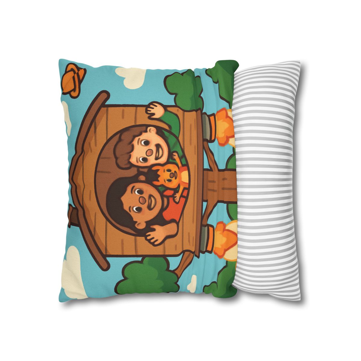 Rocket Powered Treehouse Forest stylish decorative pillowcases