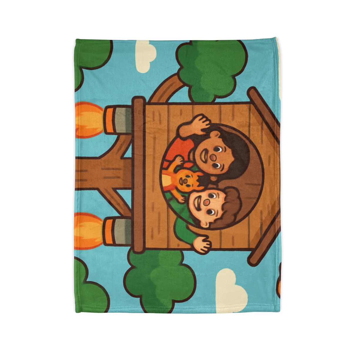 Rocket Powered Treehouse Forest unique gift blanketscustom blankets