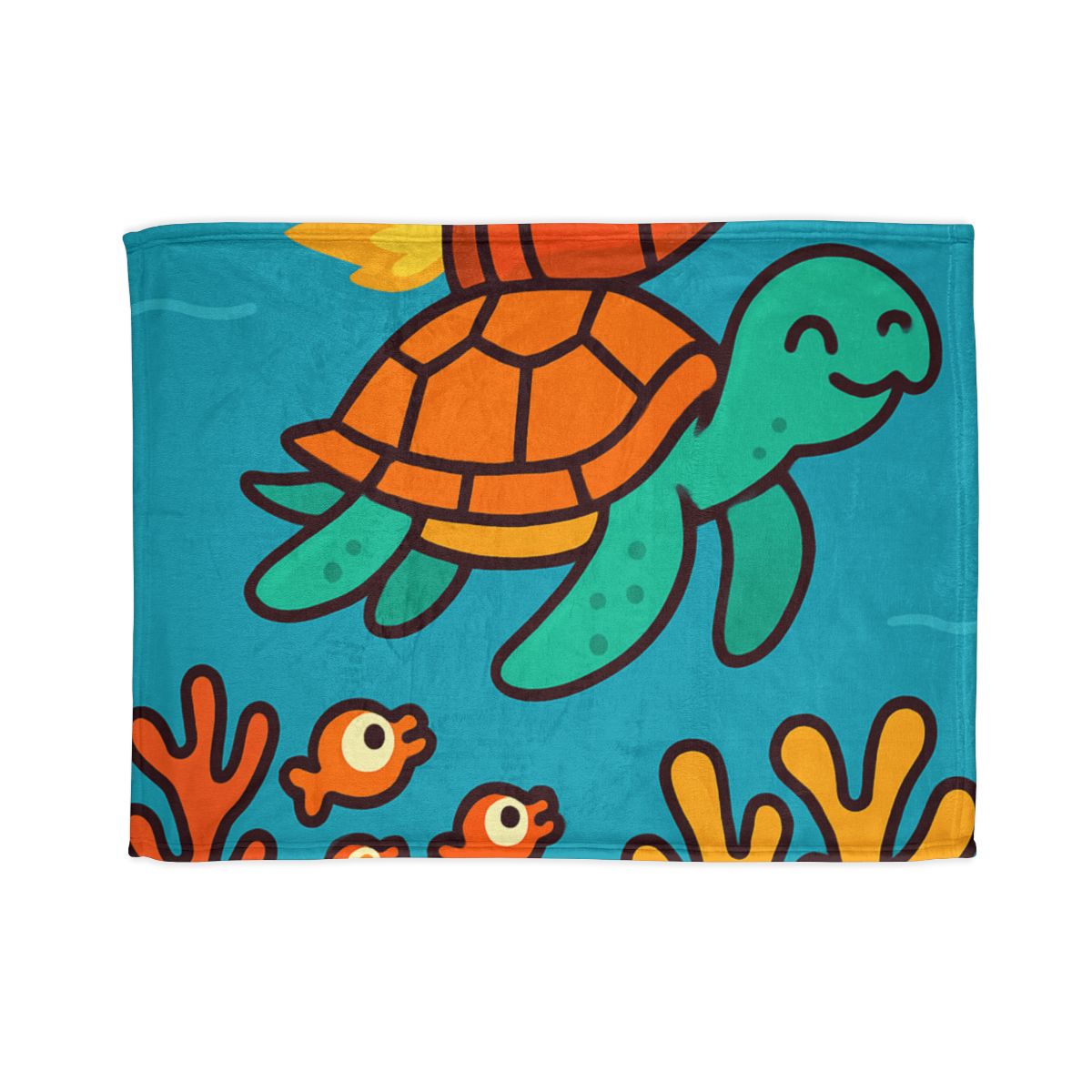 Rocket Powered Turtle Reef custom blankets