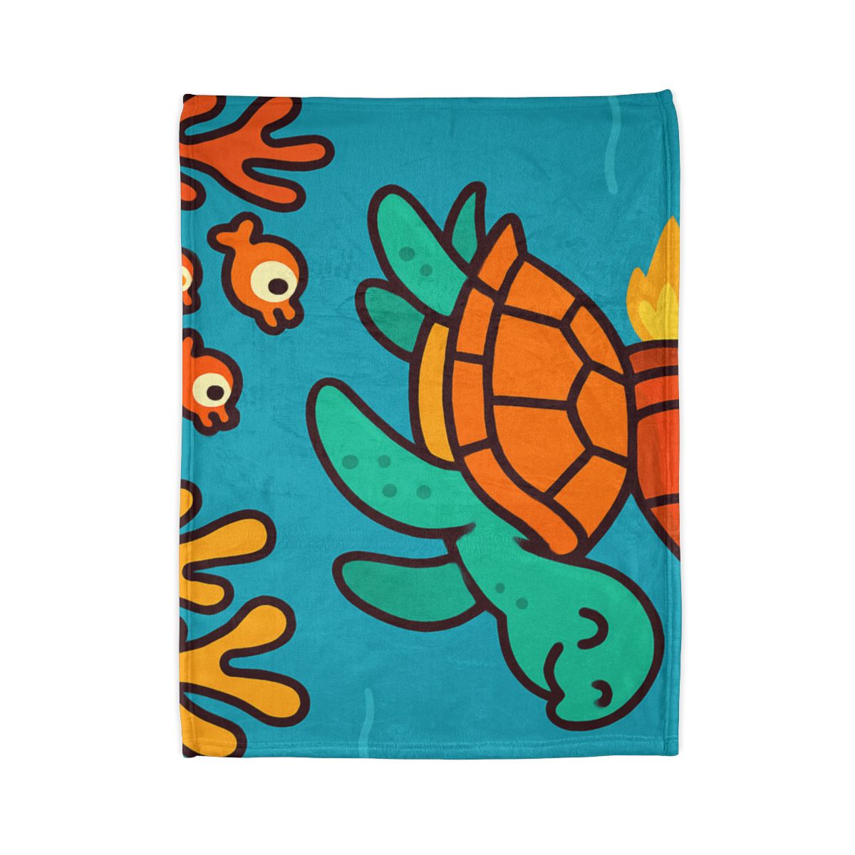 Rocket Powered Turtle Reef custom blankets
