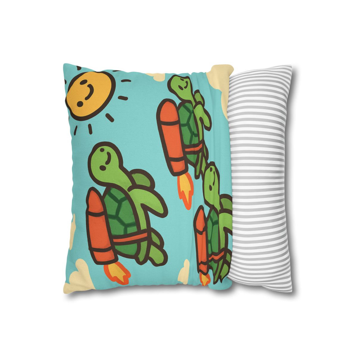 Rocket Powered Turtles comfortable bedding pillow covers