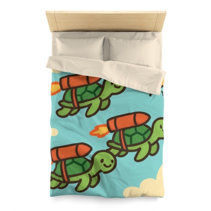 Rocket Powered Turtles soft comforter duvets