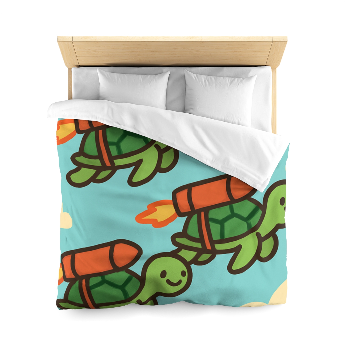 Rocket Powered Turtles soft comforter duvets