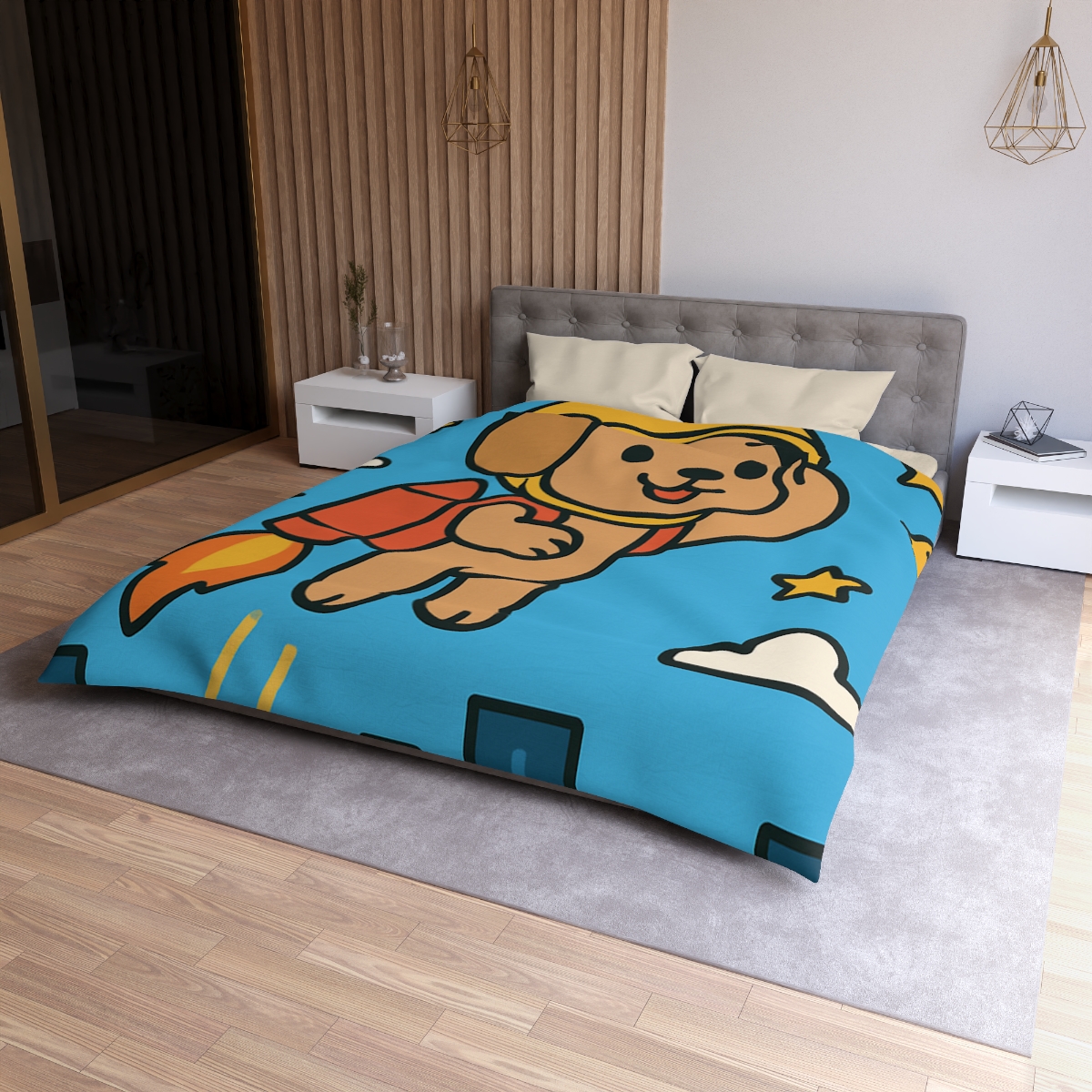 Rocket Puppy Patrol stylish duvet covers