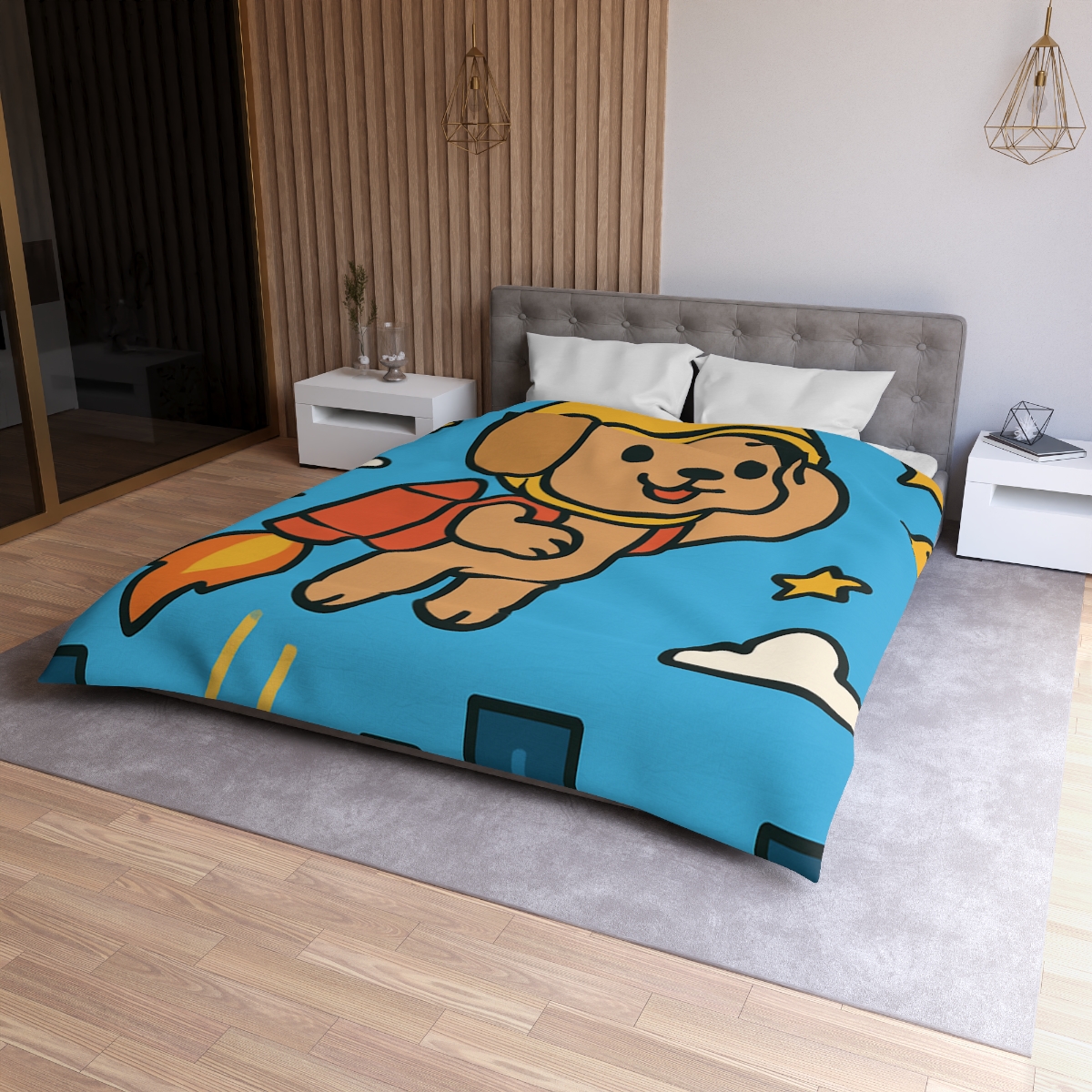 Rocket Puppy Patrol stylish duvet covers