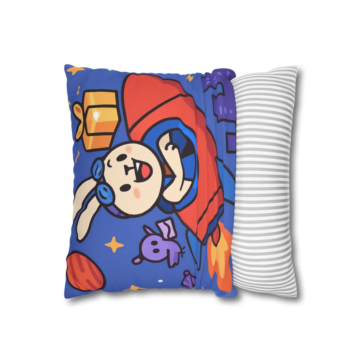 Rocket Rabbit Space Delivery soft cotton pillow cases
