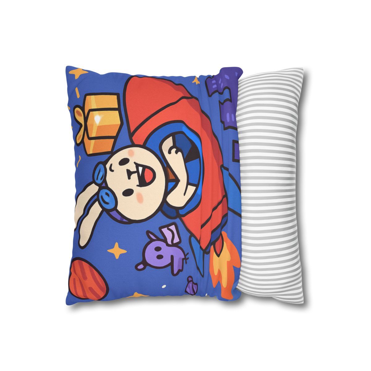 Rocket Rabbit Space Delivery soft cotton pillow cases