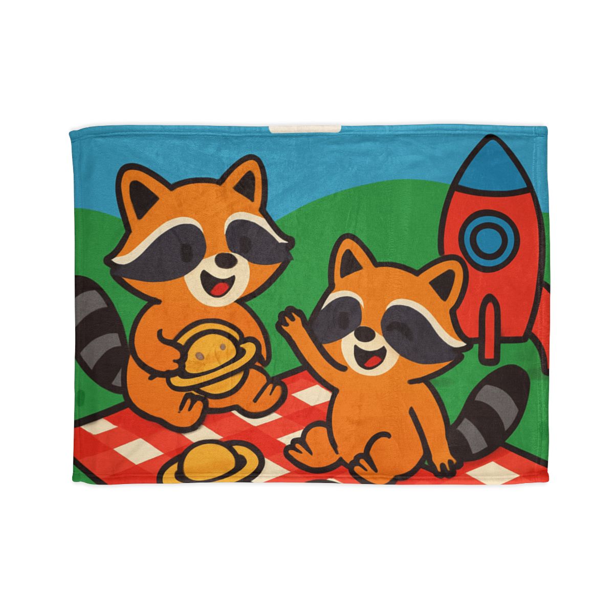 Rocket Racers Picnic decorative home blankets