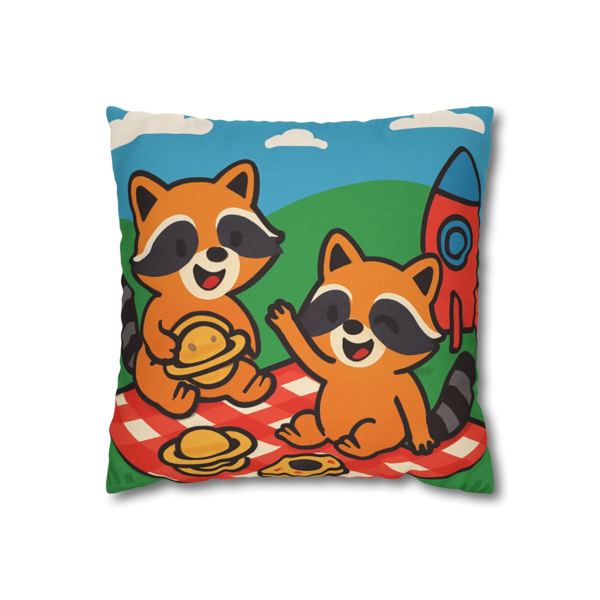 Rocket Racers Picnic custom pillow cases