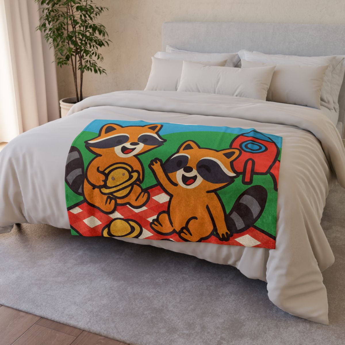 Rocket Racers Picnic decorative home blankets