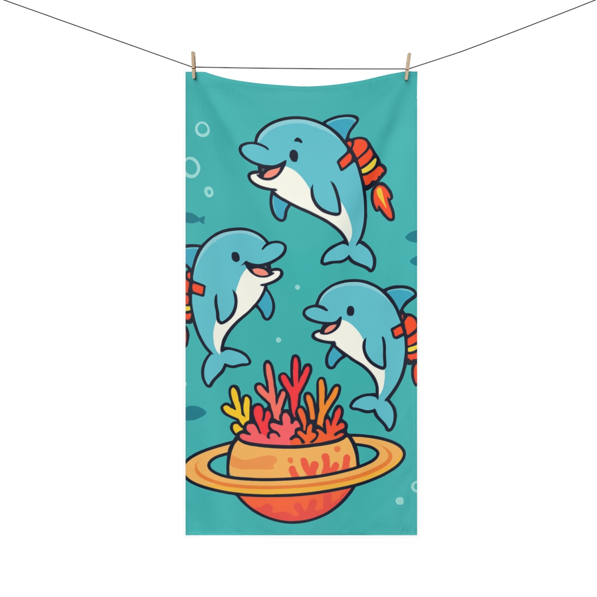 Rocket Reef Dolphin Parade stylish beach towels