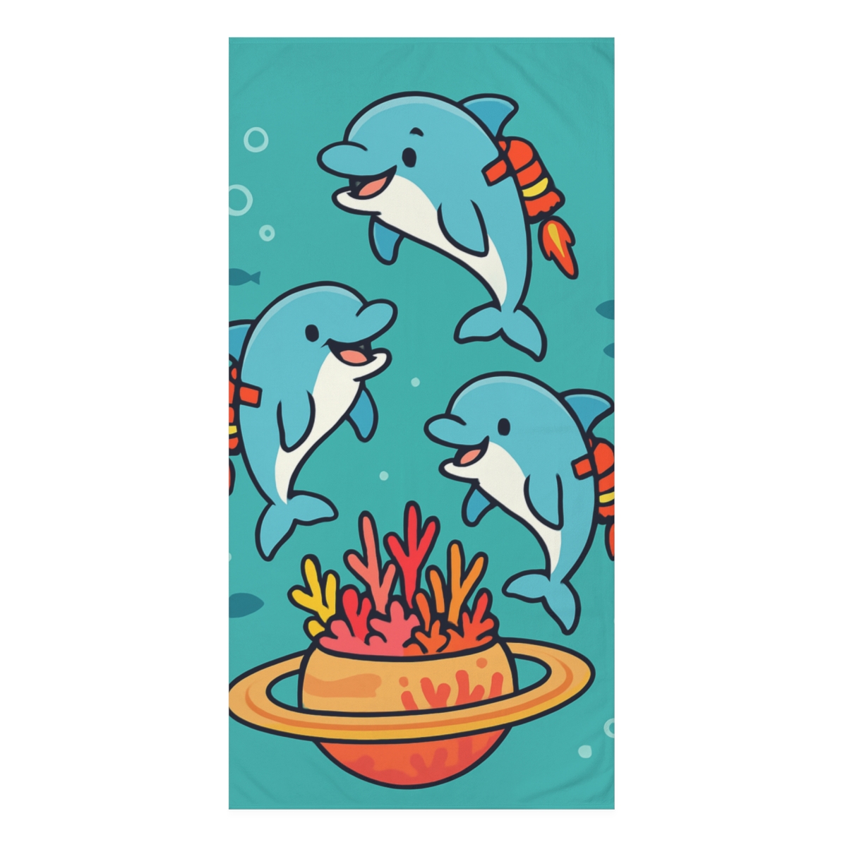 Rocket Reef Dolphin Parade stylish beach towels