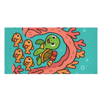 Rocket Reef Turtle Patrol unique gift towels