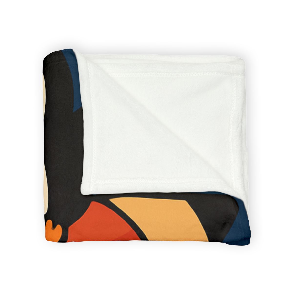 Rocket Riding Penguin Explorers personalized cozy blankets