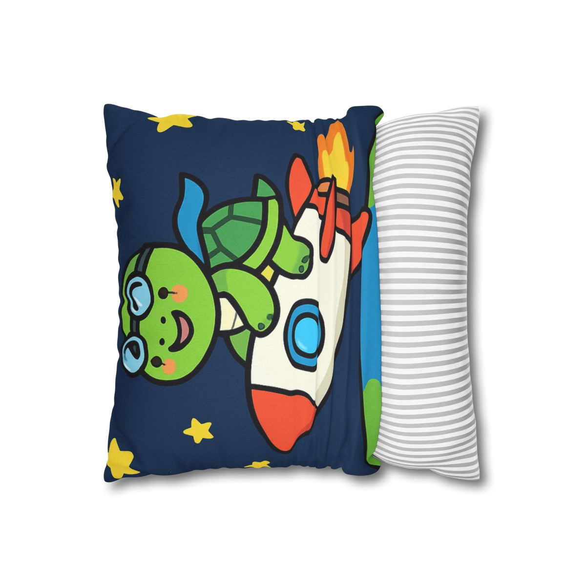 Rocket Riding Turtle To The Moon custom pillow cases