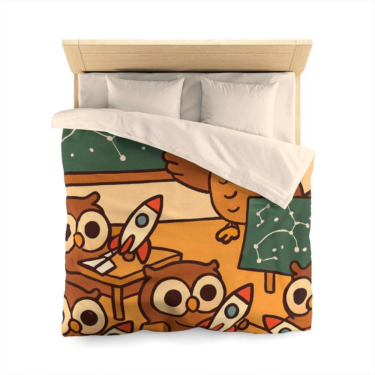 Rocket School Of Owls stylish duvet covers