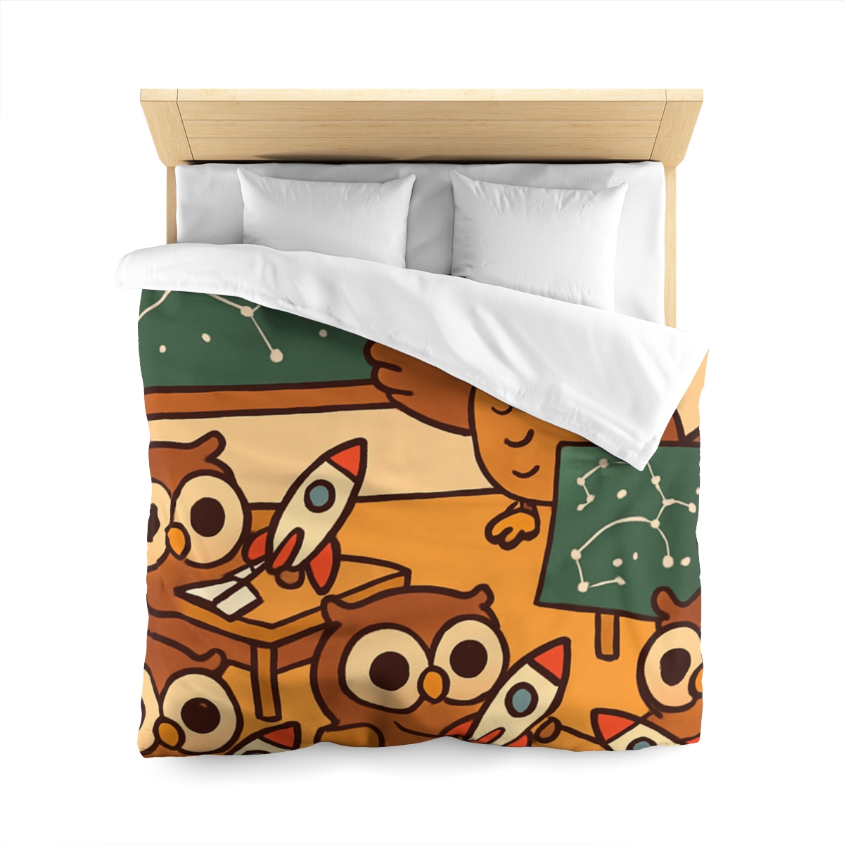 Rocket School Of Owls stylish duvet covers