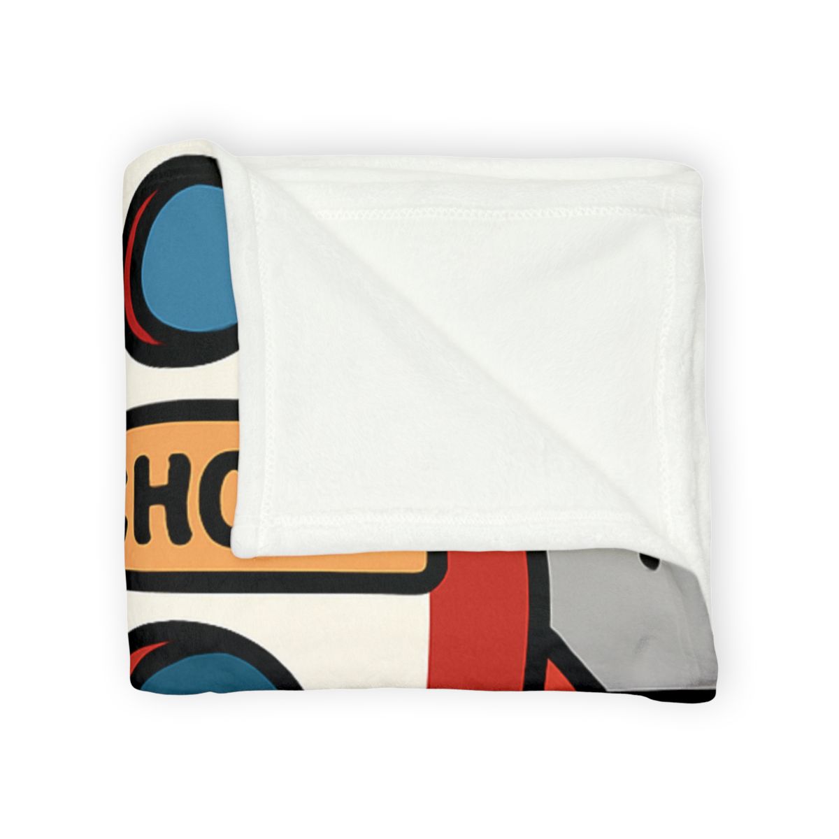 Rocket School On The Moon trendy patterned blankets