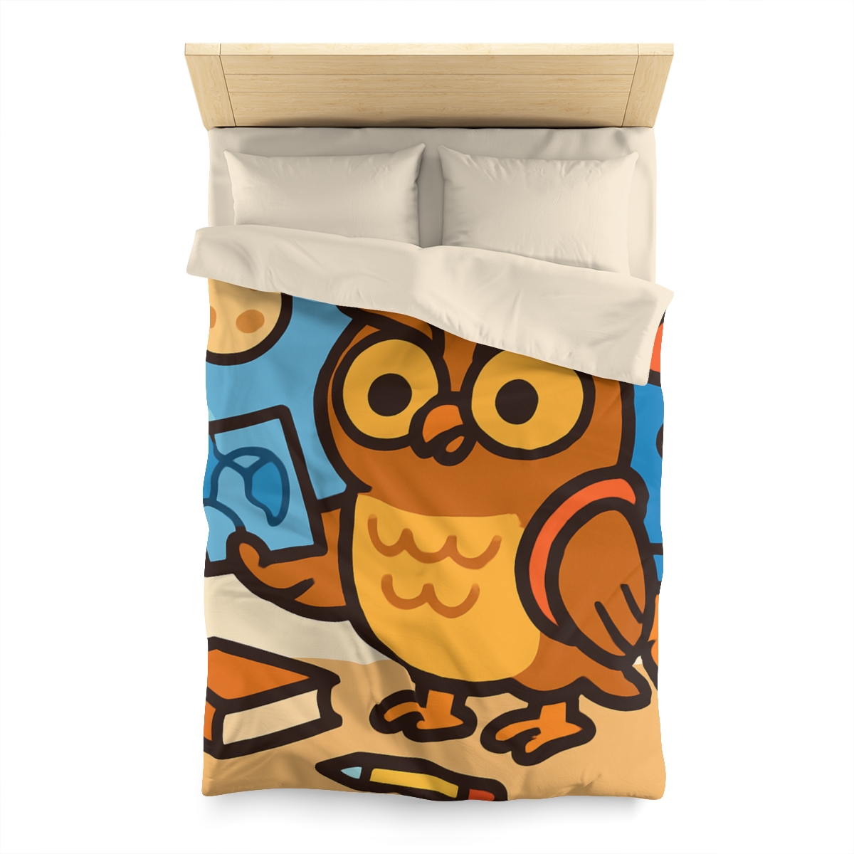 Rocket School Owl custom duvets