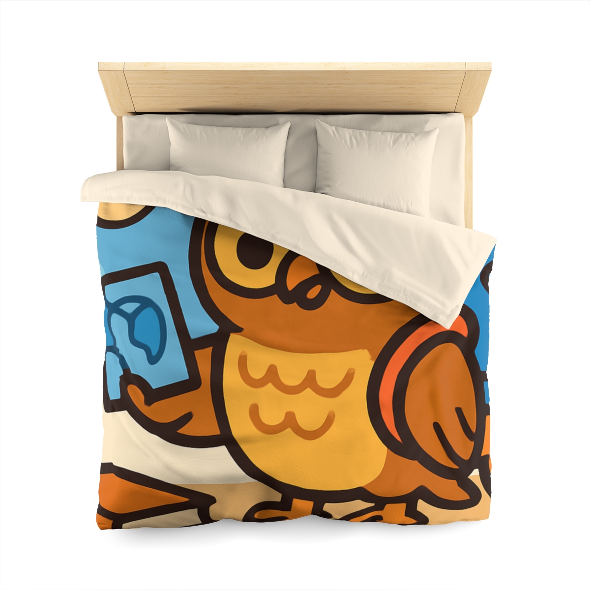 Rocket School Owl custom duvets