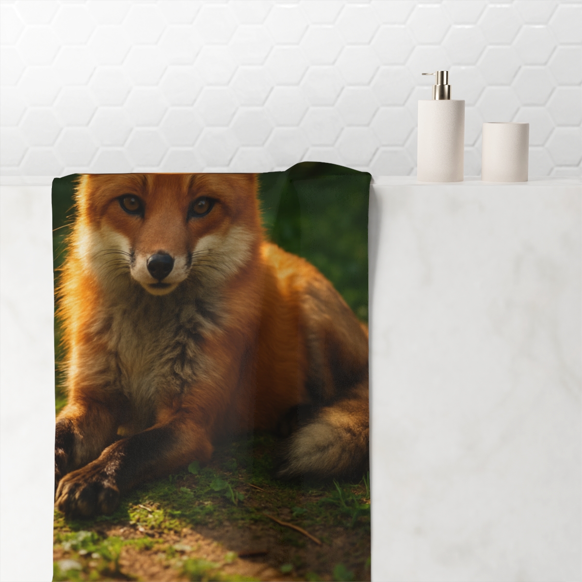 Royal Presence Red Fox custom towels