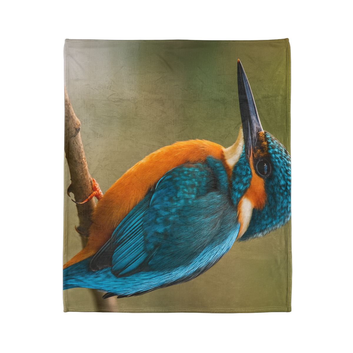 Sapphire Bolt Kingfisher decorative home blankets